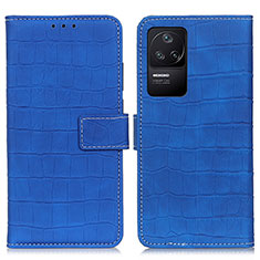 Coque Portefeuille Livre Cuir Etui Clapet K07Z pour Xiaomi Poco F4 5G Bleu