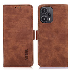 Coque Portefeuille Livre Cuir Etui Clapet K07Z pour Xiaomi Poco F5 5G Marron