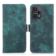 Coque Portefeuille Livre Cuir Etui Clapet K07Z pour Xiaomi Poco F5 5G Vert