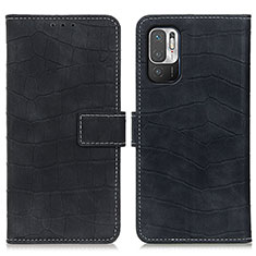 Coque Portefeuille Livre Cuir Etui Clapet K07Z pour Xiaomi POCO M3 Pro 5G Noir