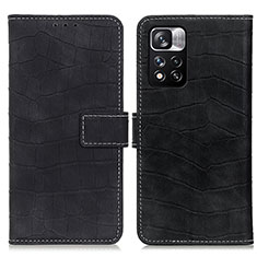 Coque Portefeuille Livre Cuir Etui Clapet K07Z pour Xiaomi Poco X4 NFC Noir