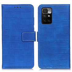 Coque Portefeuille Livre Cuir Etui Clapet K07Z pour Xiaomi Redmi 10 (2022) Bleu