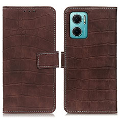 Coque Portefeuille Livre Cuir Etui Clapet K07Z pour Xiaomi Redmi 11 Prime 5G Marron