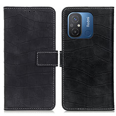 Coque Portefeuille Livre Cuir Etui Clapet K07Z pour Xiaomi Redmi 11A 4G Noir