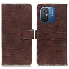 Coque Portefeuille Livre Cuir Etui Clapet K07Z pour Xiaomi Redmi 12C 4G Marron