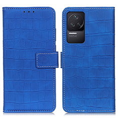 Coque Portefeuille Livre Cuir Etui Clapet K07Z pour Xiaomi Redmi K50 5G Bleu