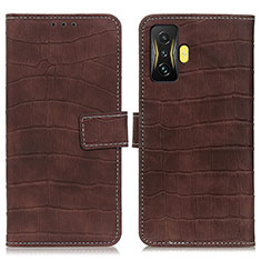 Coque Portefeuille Livre Cuir Etui Clapet K07Z pour Xiaomi Redmi K50 Gaming AMG F1 5G Marron