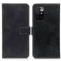 Coque Portefeuille Livre Cuir Etui Clapet K07Z pour Xiaomi Redmi Note 11 4G (2021) Noir