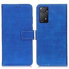 Coque Portefeuille Livre Cuir Etui Clapet K07Z pour Xiaomi Redmi Note 11 Pro 4G Bleu