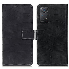 Coque Portefeuille Livre Cuir Etui Clapet K07Z pour Xiaomi Redmi Note 11 Pro 4G Noir