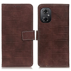 Coque Portefeuille Livre Cuir Etui Clapet K07Z pour Xiaomi Redmi Note 11R 5G Marron