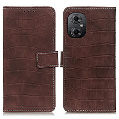 Coque Portefeuille Livre Cuir Etui Clapet K07Z pour Xiaomi Redmi Note 12R Pro 5G Marron