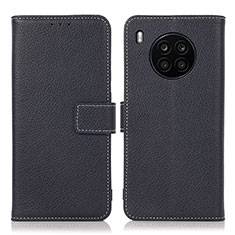 Coque Portefeuille Livre Cuir Etui Clapet K08Z pour Huawei Honor 50 Lite Bleu