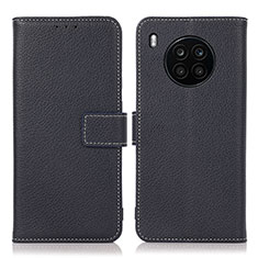 Coque Portefeuille Livre Cuir Etui Clapet K08Z pour Huawei Nova 8i Bleu