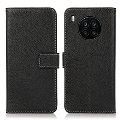 Coque Portefeuille Livre Cuir Etui Clapet K08Z pour Huawei Nova 8i Noir