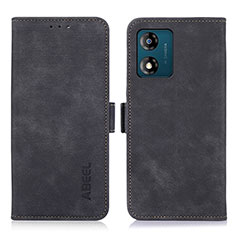 Coque Portefeuille Livre Cuir Etui Clapet K08Z pour Motorola Moto E13 Noir