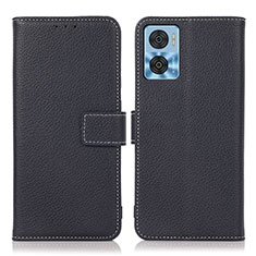 Coque Portefeuille Livre Cuir Etui Clapet K08Z pour Motorola Moto E22 Bleu