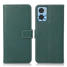 Coque Portefeuille Livre Cuir Etui Clapet K08Z pour Motorola Moto E22 Vert