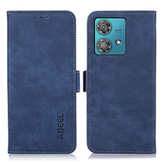 Coque Portefeuille Livre Cuir Etui Clapet K08Z pour Motorola Moto Edge 40 Neo 5G Bleu