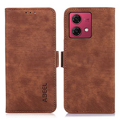 Coque Portefeuille Livre Cuir Etui Clapet K08Z pour Motorola Moto G84 5G Marron