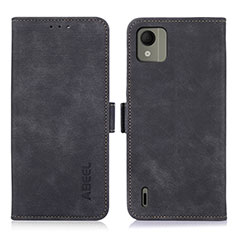 Coque Portefeuille Livre Cuir Etui Clapet K08Z pour Nokia C110 Noir