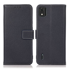 Coque Portefeuille Livre Cuir Etui Clapet K08Z pour Nokia C2 2nd Edition Bleu