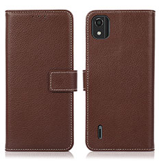 Coque Portefeuille Livre Cuir Etui Clapet K08Z pour Nokia C2 2nd Edition Marron