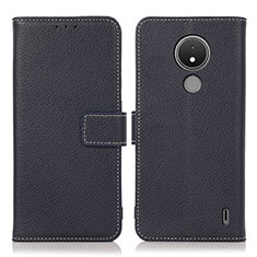 Coque Portefeuille Livre Cuir Etui Clapet K08Z pour Nokia C21 Bleu Royal