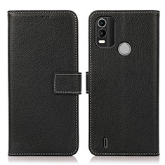 Coque Portefeuille Livre Cuir Etui Clapet K08Z pour Nokia C21 Plus Noir