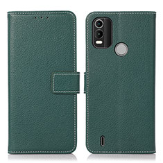 Coque Portefeuille Livre Cuir Etui Clapet K08Z pour Nokia C21 Plus Vert