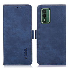 Coque Portefeuille Livre Cuir Etui Clapet K08Z pour Nokia XR21 Bleu