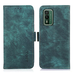 Coque Portefeuille Livre Cuir Etui Clapet K08Z pour Nokia XR21 Vert