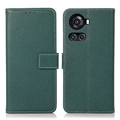 Coque Portefeuille Livre Cuir Etui Clapet K08Z pour OnePlus 10R 5G Vert