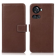 Coque Portefeuille Livre Cuir Etui Clapet K08Z pour OnePlus Ace 5G Marron