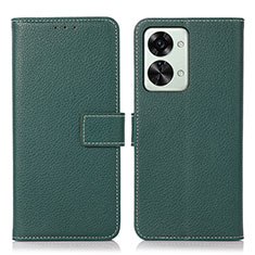 Coque Portefeuille Livre Cuir Etui Clapet K08Z pour OnePlus Nord 2T 5G Vert