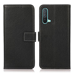 Coque Portefeuille Livre Cuir Etui Clapet K08Z pour OnePlus Nord CE 5G Noir