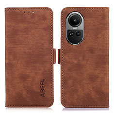 Coque Portefeuille Livre Cuir Etui Clapet K08Z pour Oppo Reno10 Pro 5G Marron