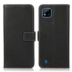 Coque Portefeuille Livre Cuir Etui Clapet K08Z pour Realme C11 (2021) Noir