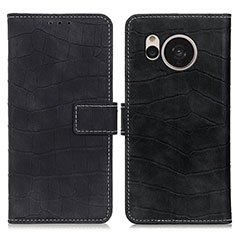 Coque Portefeuille Livre Cuir Etui Clapet K08Z pour Sharp Aquos Sense7 Plus Noir