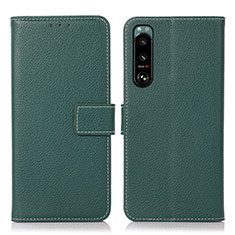 Coque Portefeuille Livre Cuir Etui Clapet K08Z pour Sony Xperia 5 III Vert