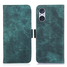 Coque Portefeuille Livre Cuir Etui Clapet K08Z pour Sony Xperia 5 V Vert