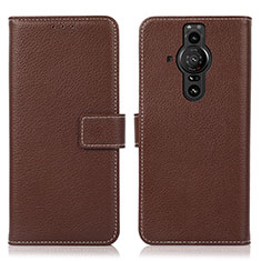 Coque Portefeuille Livre Cuir Etui Clapet K08Z pour Sony Xperia PRO-I Marron