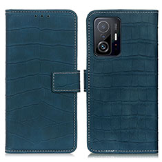 Coque Portefeuille Livre Cuir Etui Clapet K08Z pour Xiaomi Mi 11T 5G Vert