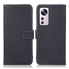 Coque Portefeuille Livre Cuir Etui Clapet K08Z pour Xiaomi Mi 12 Lite 5G Bleu Royal