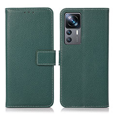 Coque Portefeuille Livre Cuir Etui Clapet K08Z pour Xiaomi Mi 12T 5G Vert