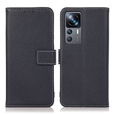 Coque Portefeuille Livre Cuir Etui Clapet K08Z pour Xiaomi Mi 12T Pro 5G Bleu Royal