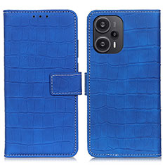 Coque Portefeuille Livre Cuir Etui Clapet K08Z pour Xiaomi Poco F5 5G Bleu Royal