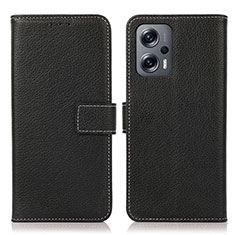 Coque Portefeuille Livre Cuir Etui Clapet K08Z pour Xiaomi Poco X4 GT 5G Noir