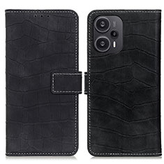 Coque Portefeuille Livre Cuir Etui Clapet K08Z pour Xiaomi Redmi Note 12 Turbo 5G Noir