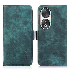 Coque Portefeuille Livre Cuir Etui Clapet K09Z pour Huawei Honor 90 5G Vert